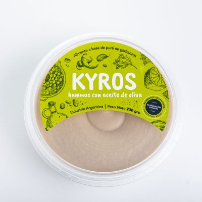 Hummus Kyros con aceite de oliva